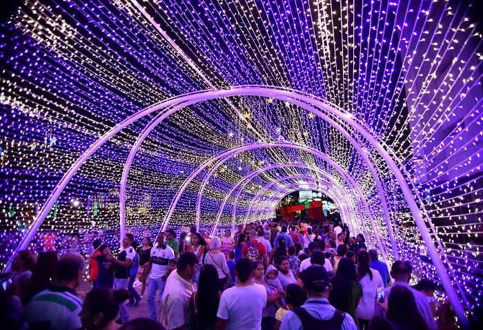 Festival de luces en Cali, una de los eventos más conocidos de la Navidad en Colombia